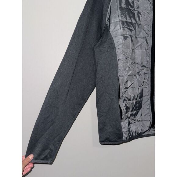 Orvis Mens Quilted Jacket Full Zip Outdoor Lightweight Gray Casual Large Hiking - Picture 4 of 16